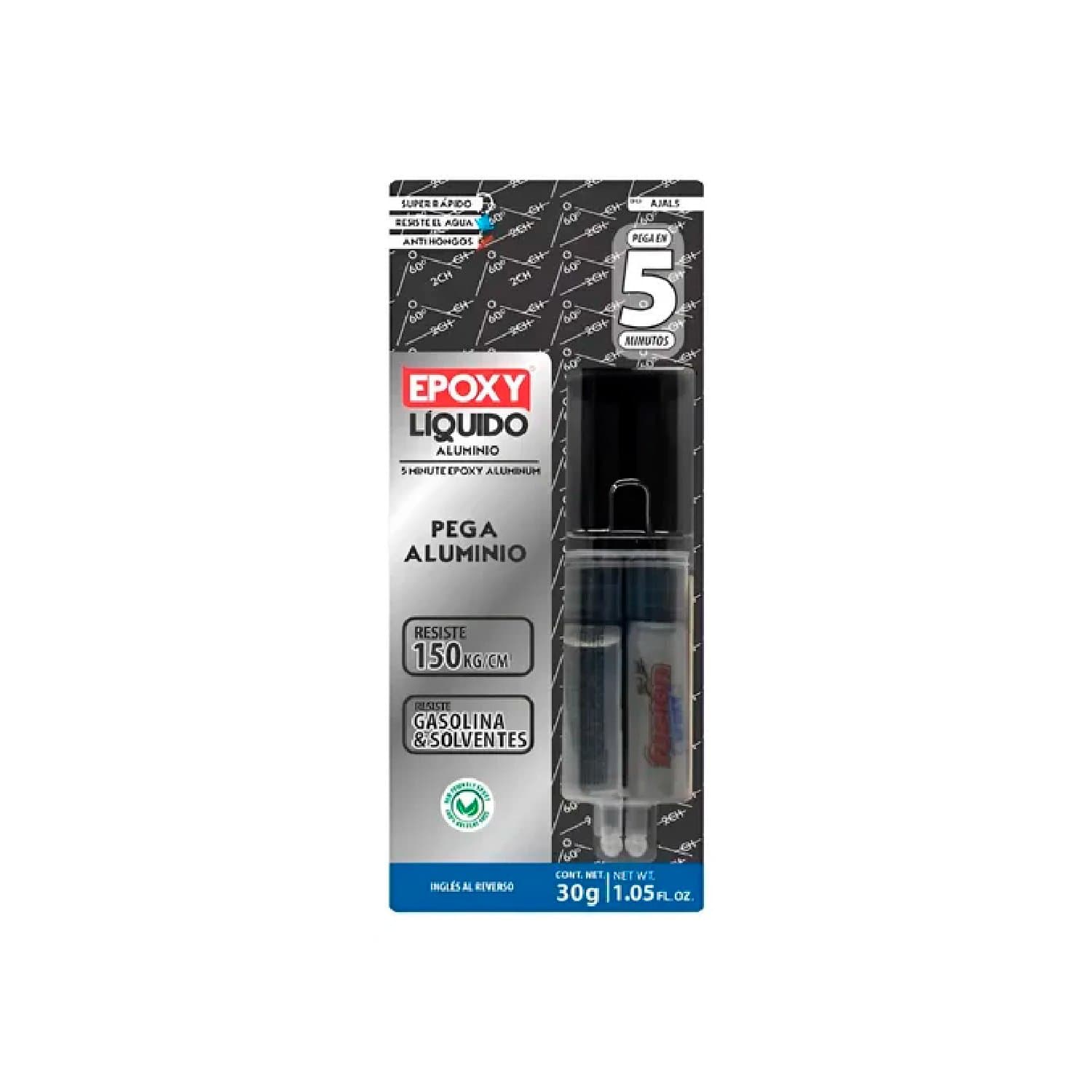 Adhesivo Fusión Epoxy Aluminio 2 Componentes 30gr