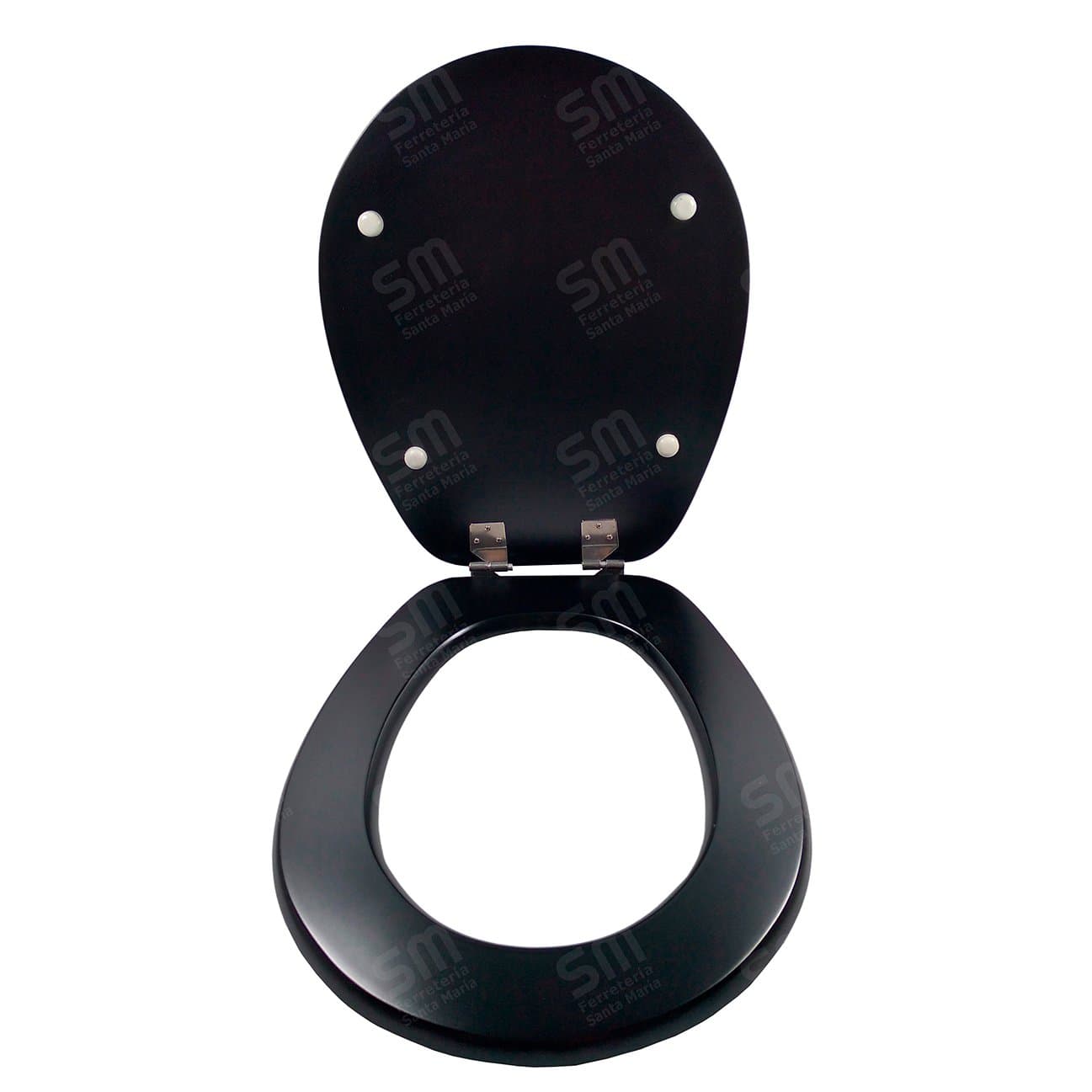 Asiento Fadas Negro Mate para Inodoro Pilar