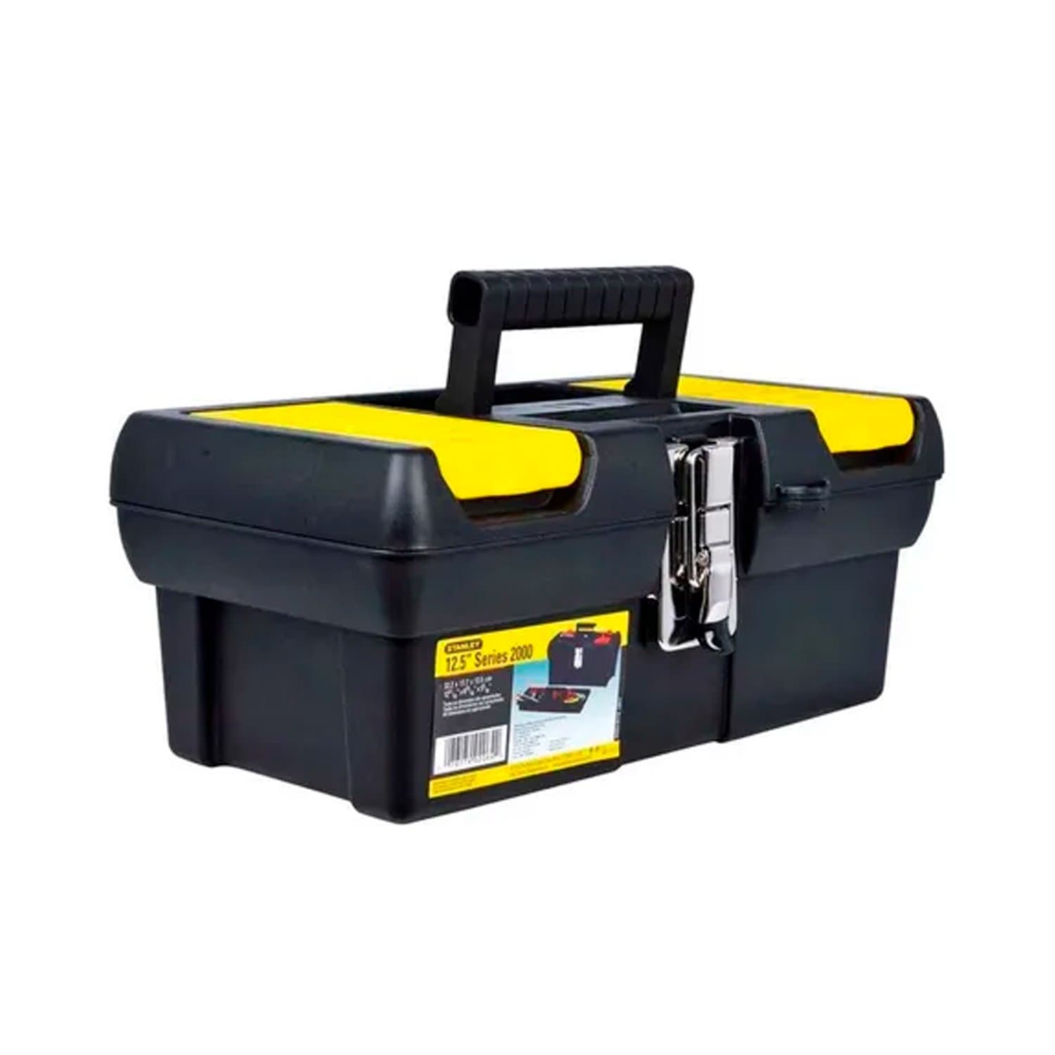 Caja Herramientas Plástico Broche Metal 12,5p Stanley 13-013 Negro y Amarillo