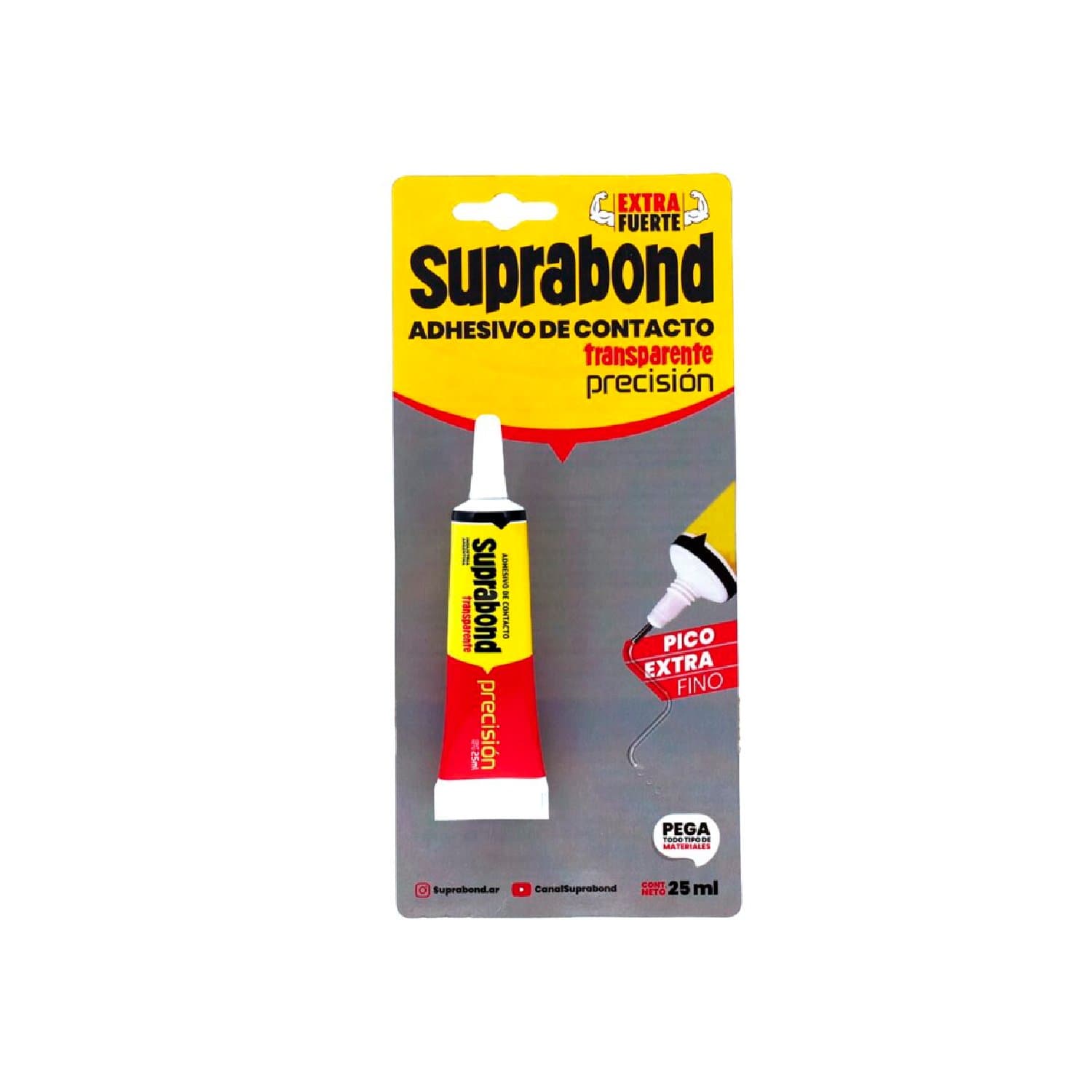 Adhesivo Universal Suprabond Precisión Transparente X 25ml