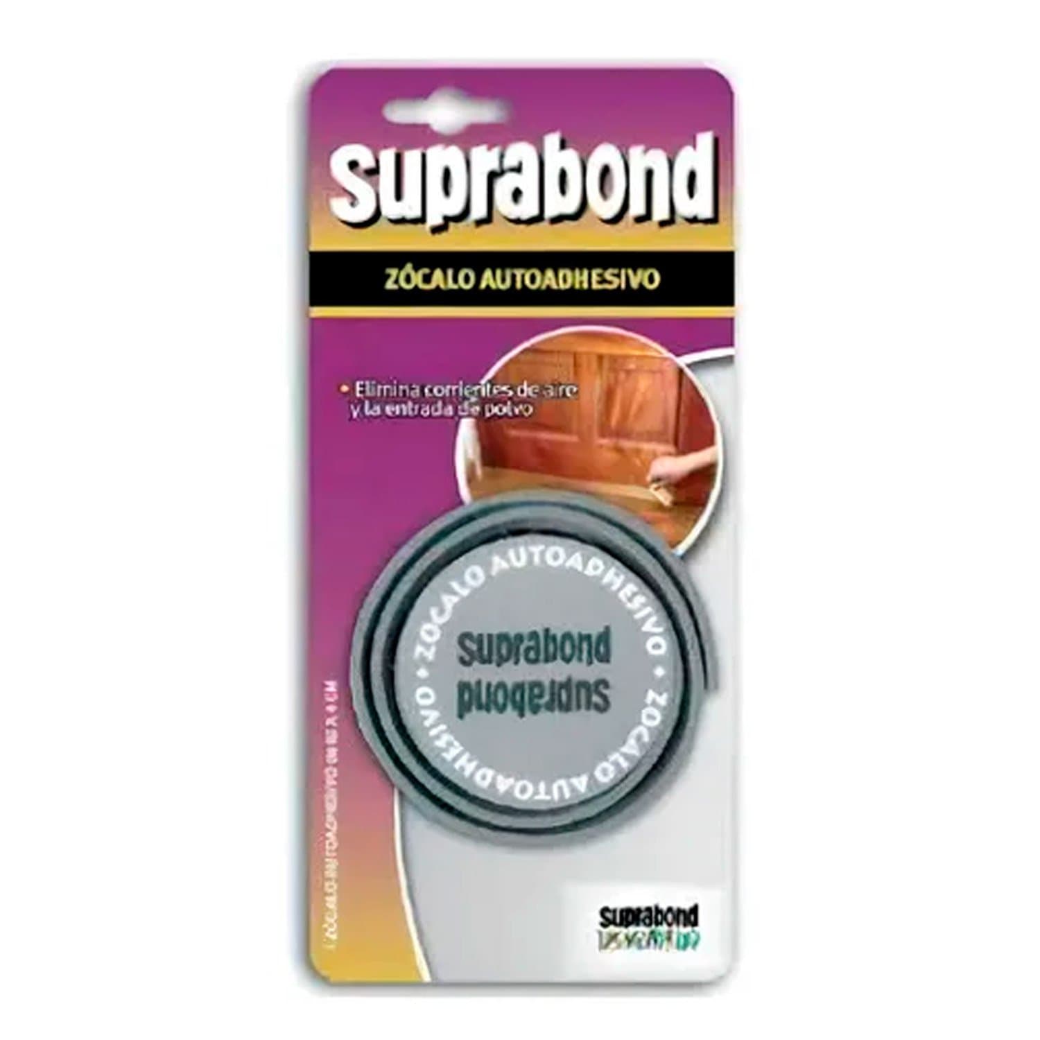 Zócalo Burlete Autoadhesivo Gris P/ Puerta 92cm Suprabond