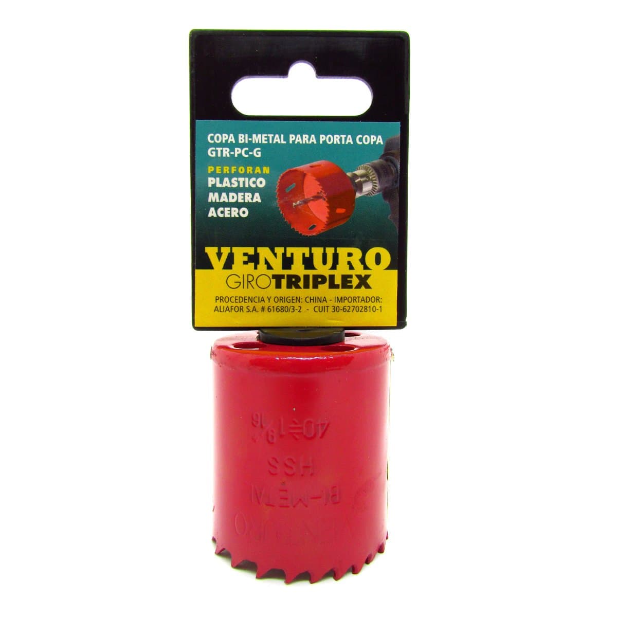 Sierra Copa Bimetal Ø 40mm Giro Triplex Venturo Aliafor Gtr