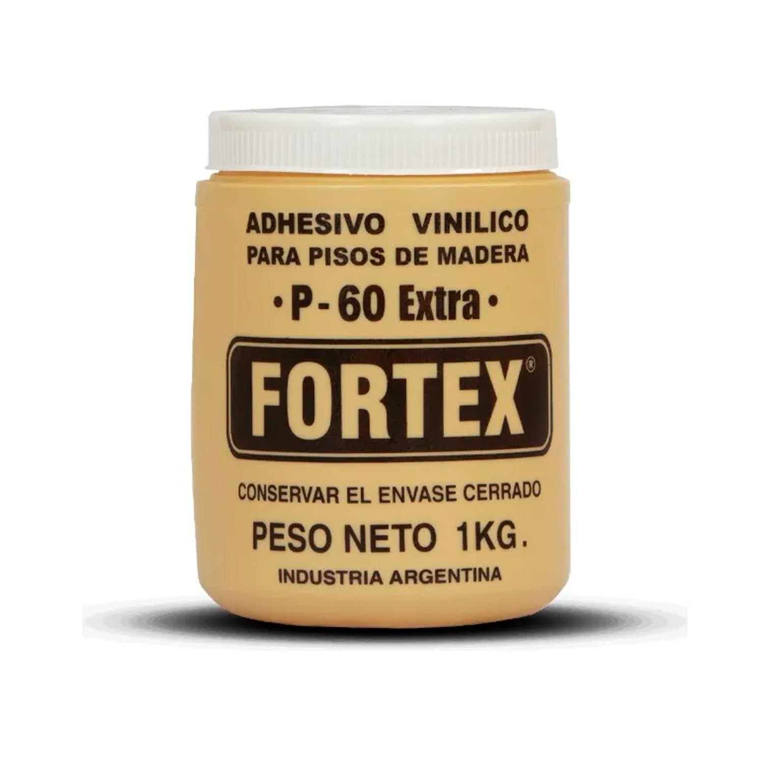 Adhesivo Vinílico P/ Piso de Madera X 1 Kg Fortex P60 Extra