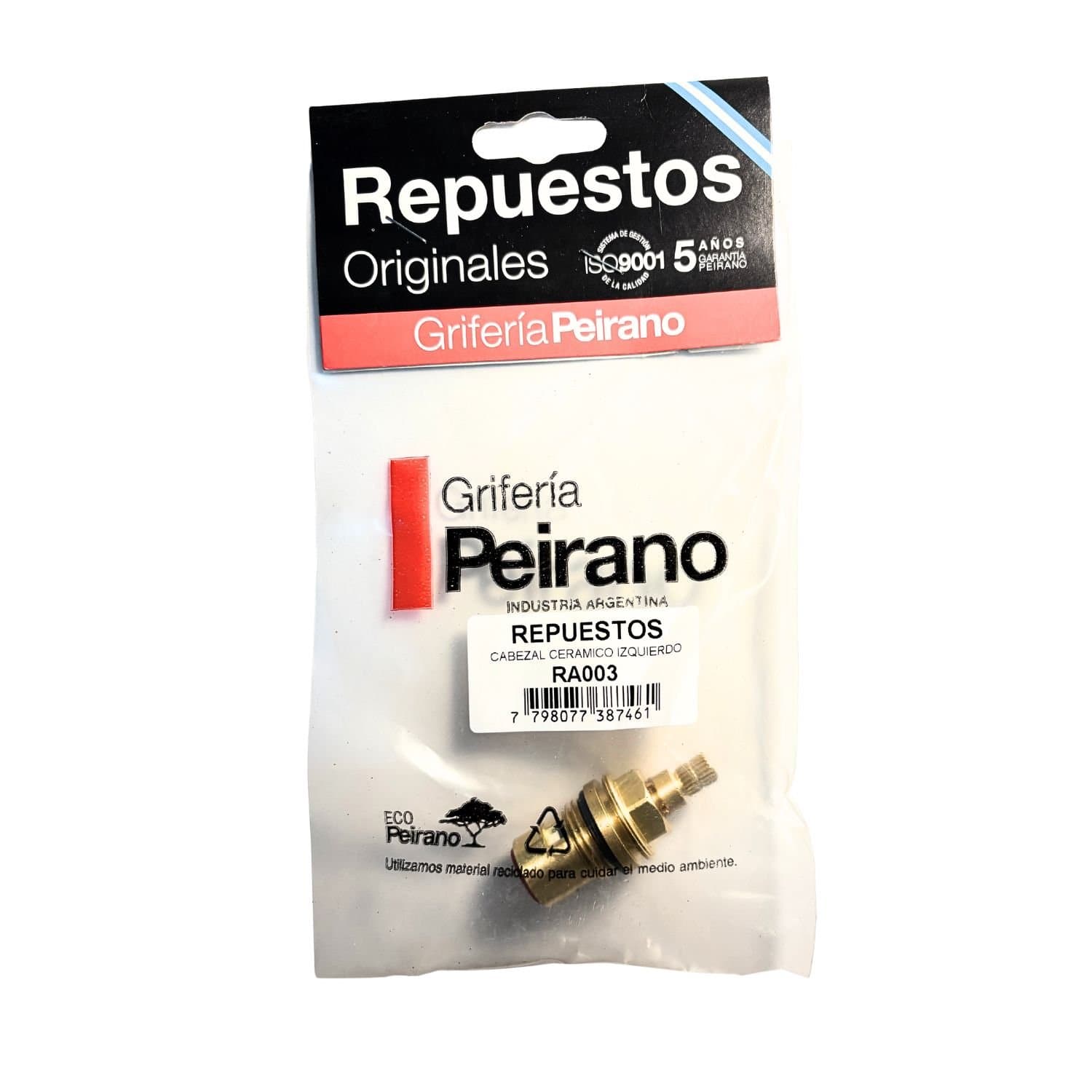 Repuesto Peirano Ra003 Original Cabezal Caliente P/ Griferia