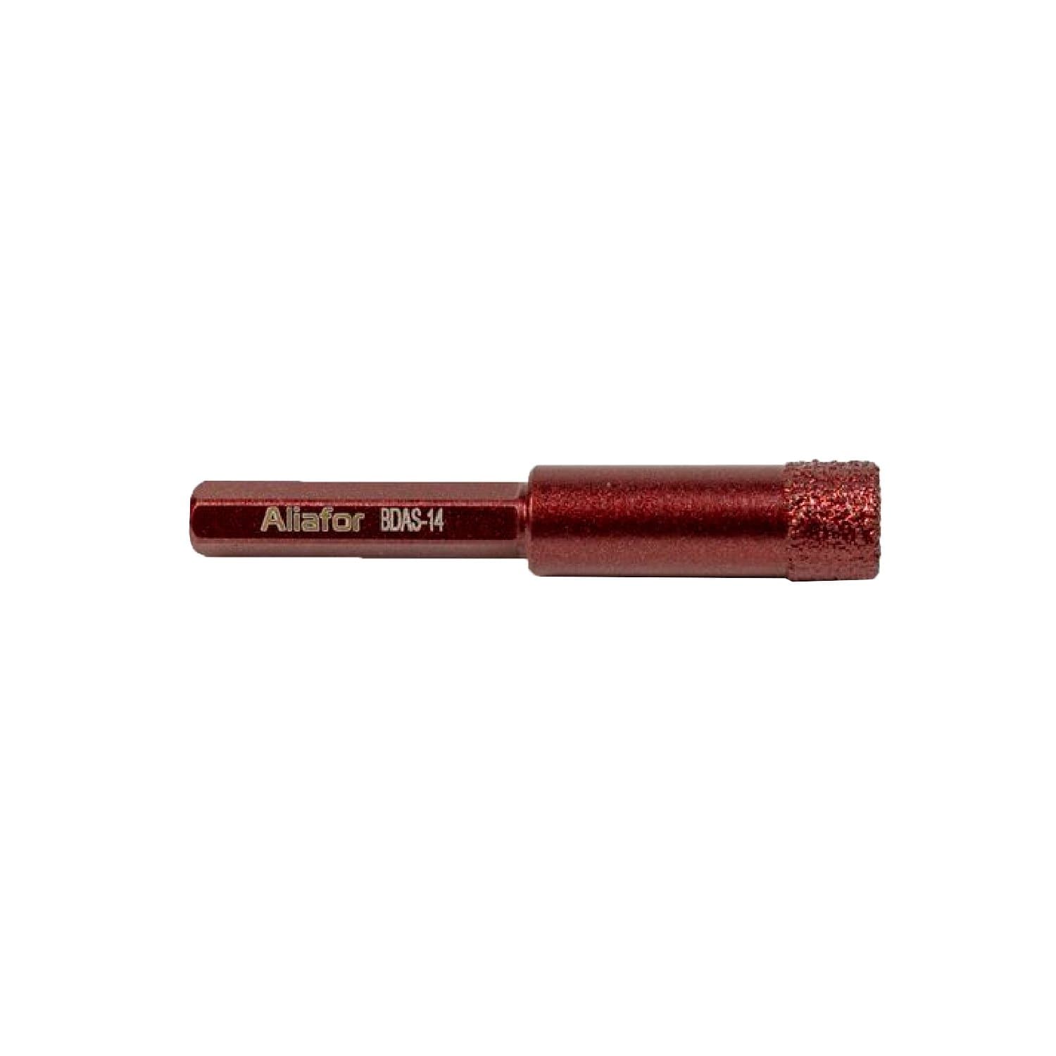 Broca Diamantada Ø14mm Porcelanato Uso en Seco Aliafor