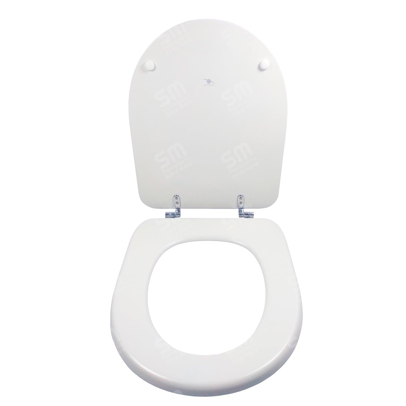 Asiento Derpla Mu Blanco Satinado para Inodoro Murano
