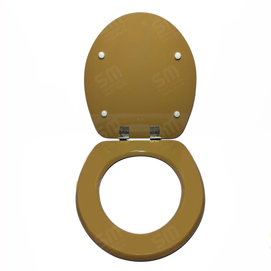 Asiento Fadas Dorado para Inodoro Florencia