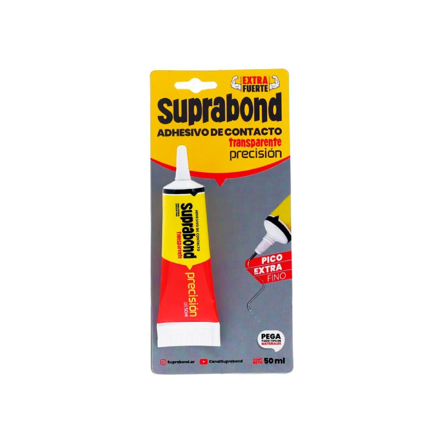 Adhesivo Universal Suprabond Precisión Transparente X 50ml