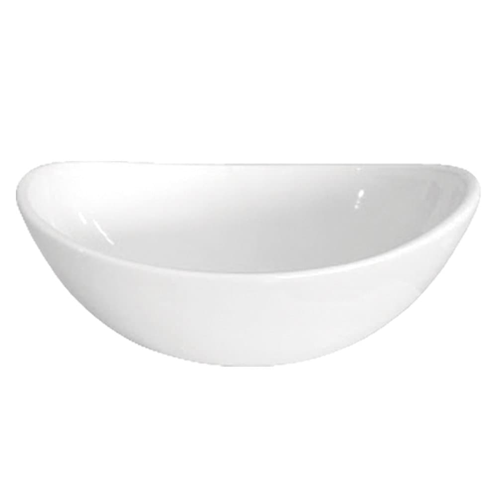 Bacha Apoyo Loza Ovalada Luna Daccord Baño Blanca 33x26x11cm
