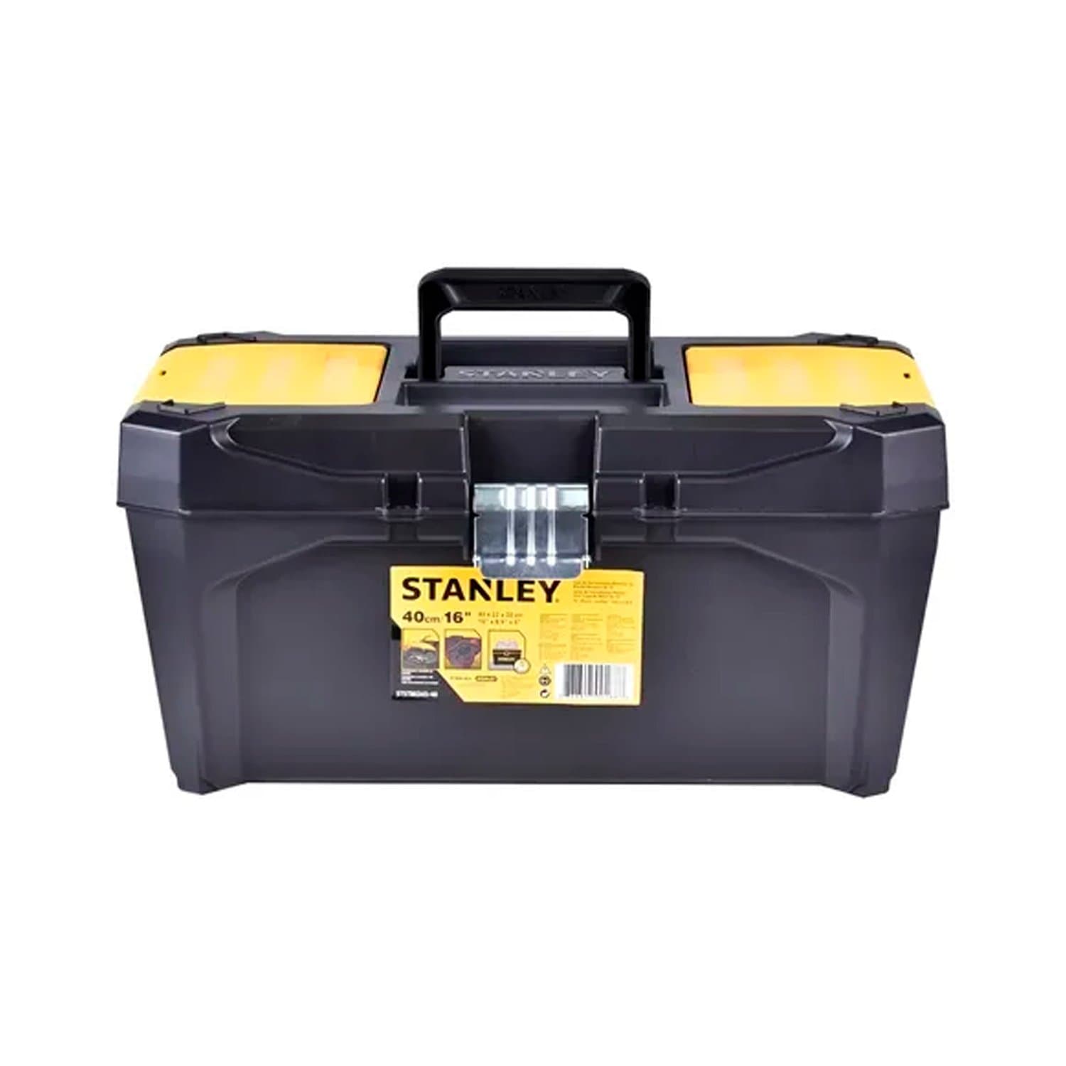 Caja Herramientas Plástico 16p Broche Metal Stanley 80345-40 Negro