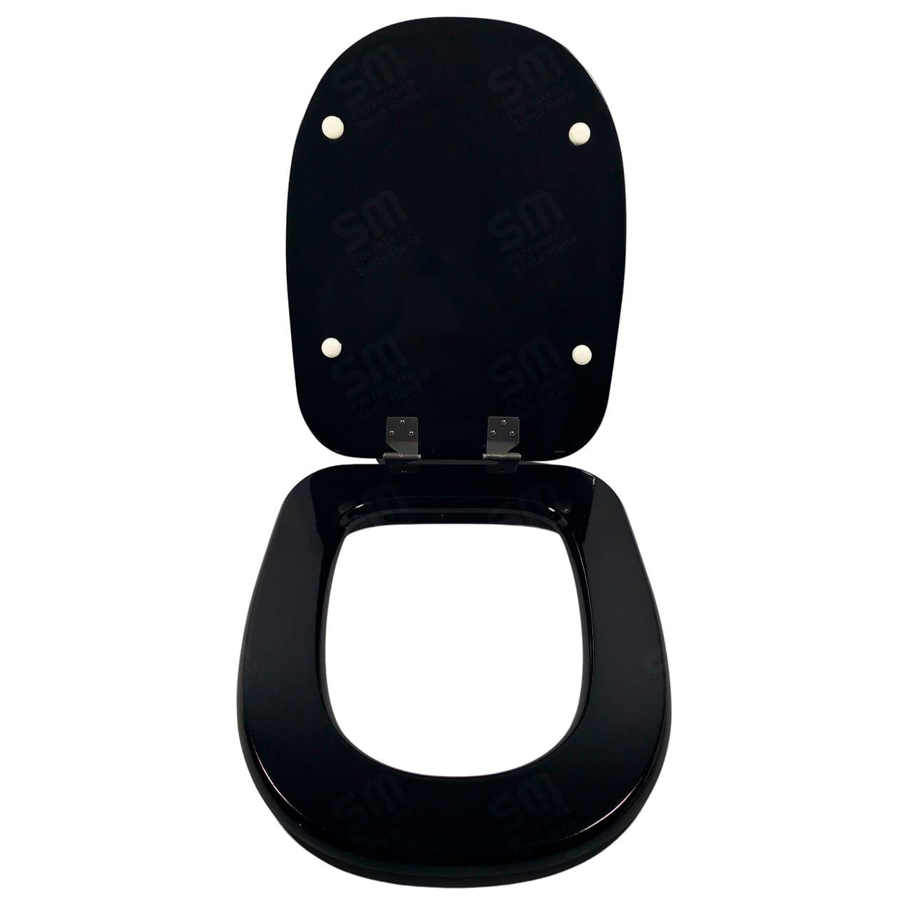 Asiento Fadas Negro para Inodoro Adriatico