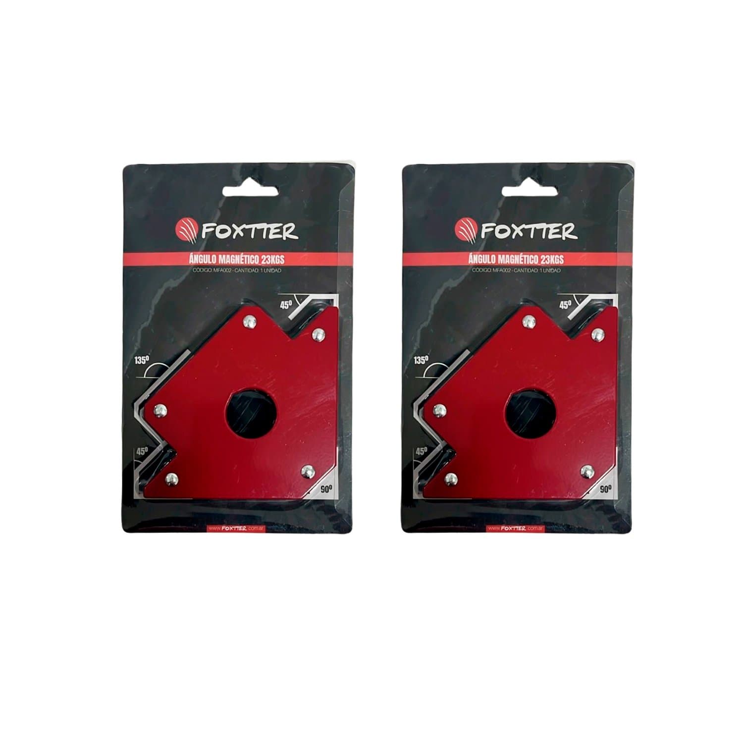 Escuadra Angulo Soporte Magnetico 4 Soldar 23kg X2 Foxxter