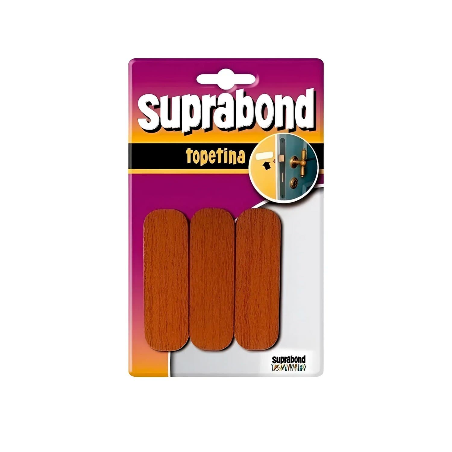 Topetina Rectangular Autoadhesiva Simil Madera Suprabond