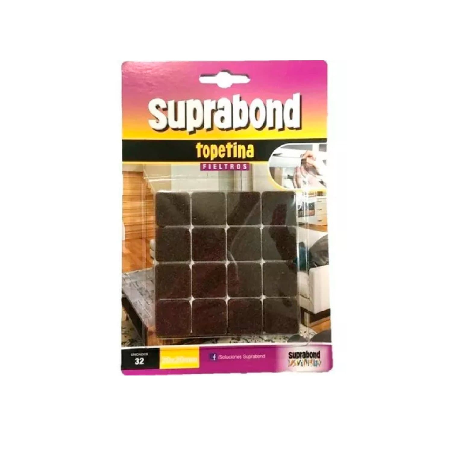 Felpa Topetina Fieltro Cuadrada 20mm Adhesivo X32u Suprabond