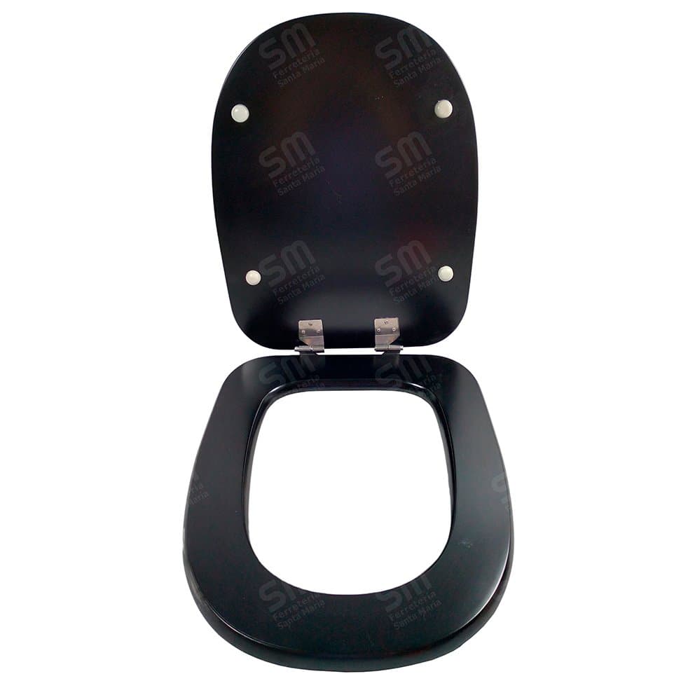 Asiento Fadas Negro Mate para Inodoro Adriatico