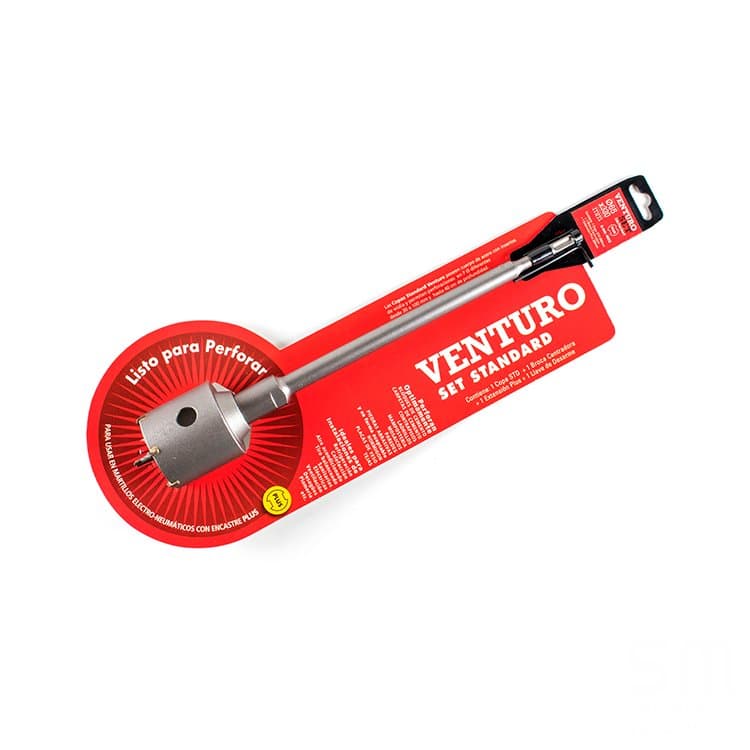 Kit Copa Widia Ø 65mm + Extensión Sds Plus + Broca Venturo