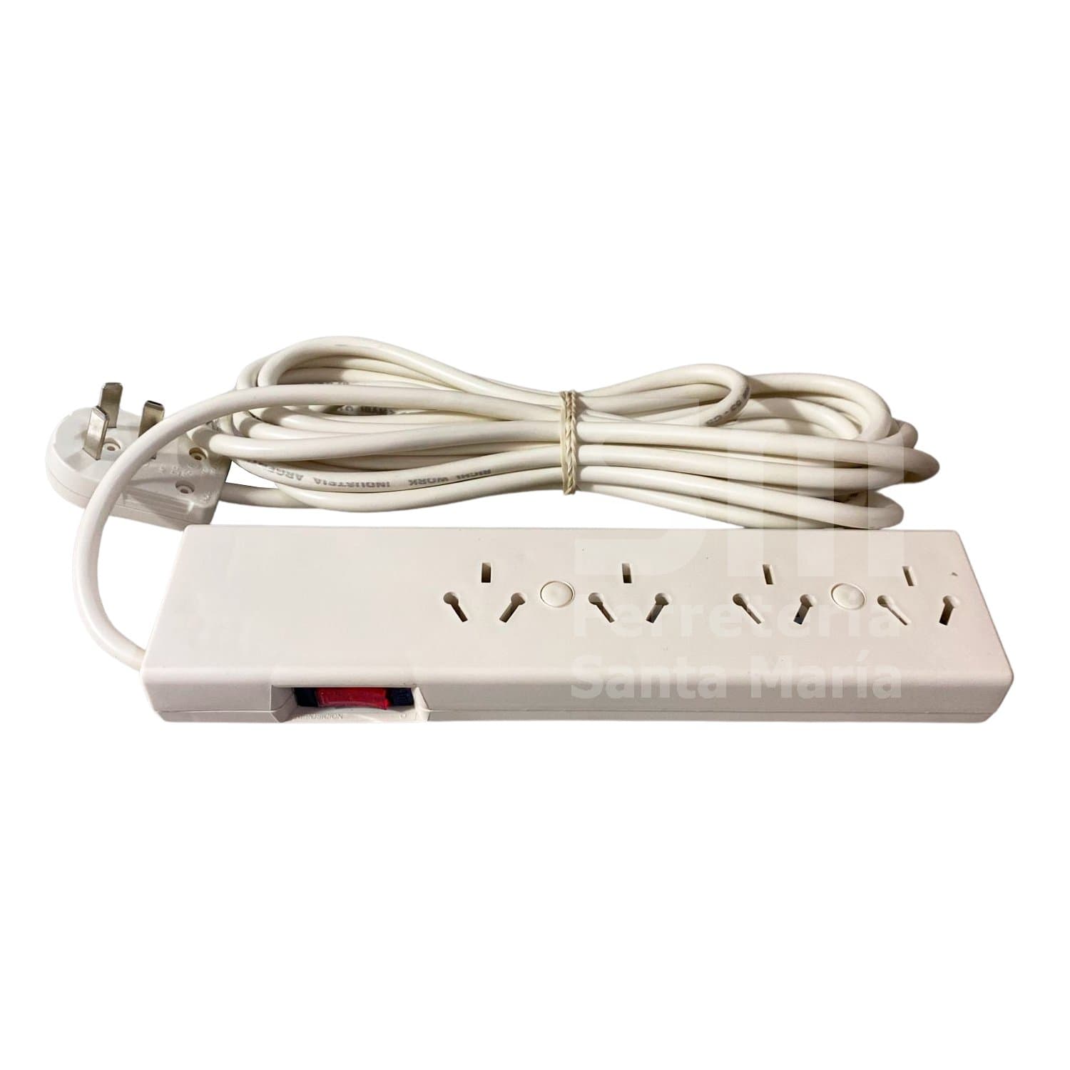 Zapatilla Prolongador 4 Tomas Cable 5m C/ Prot. Térmica Richi