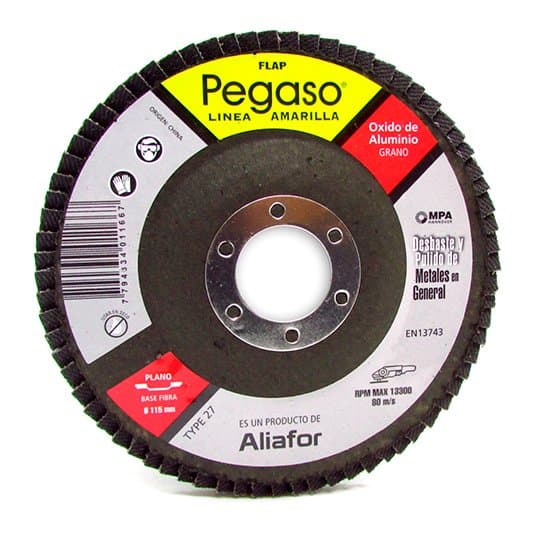 Disco Flap Pegaso Aliafor 115mm P/ Metal Gr 80