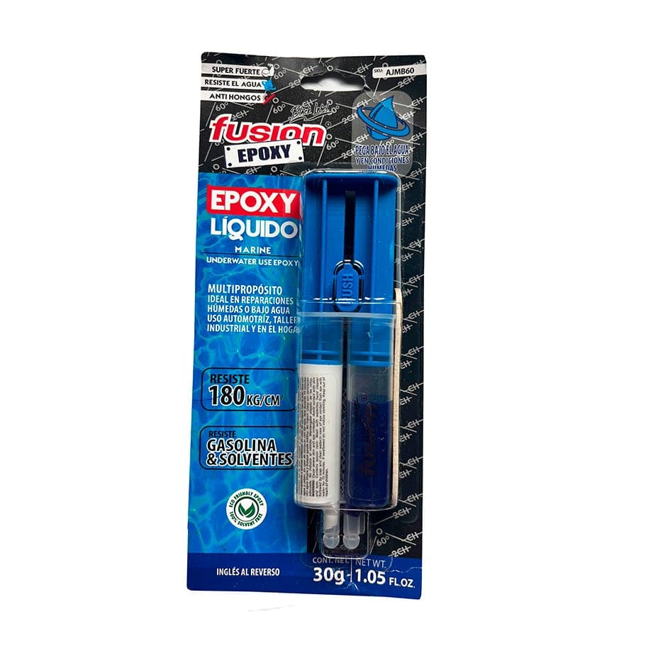 Adhesivo Epoxy Fusion Marine Bajo Agua 2 Componentes 30gr