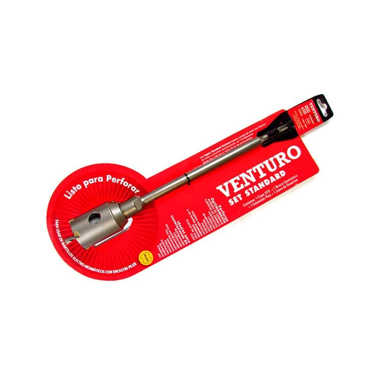 Kit Copa Widia Ø 50mm + Estensión Sds Plus + Broca Venturo