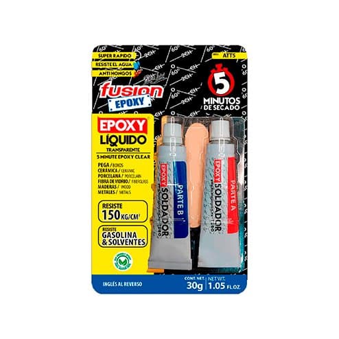 Adhesivo Epoxy Fusión Acero Tubo Soldador 2 Componentes 21gr
