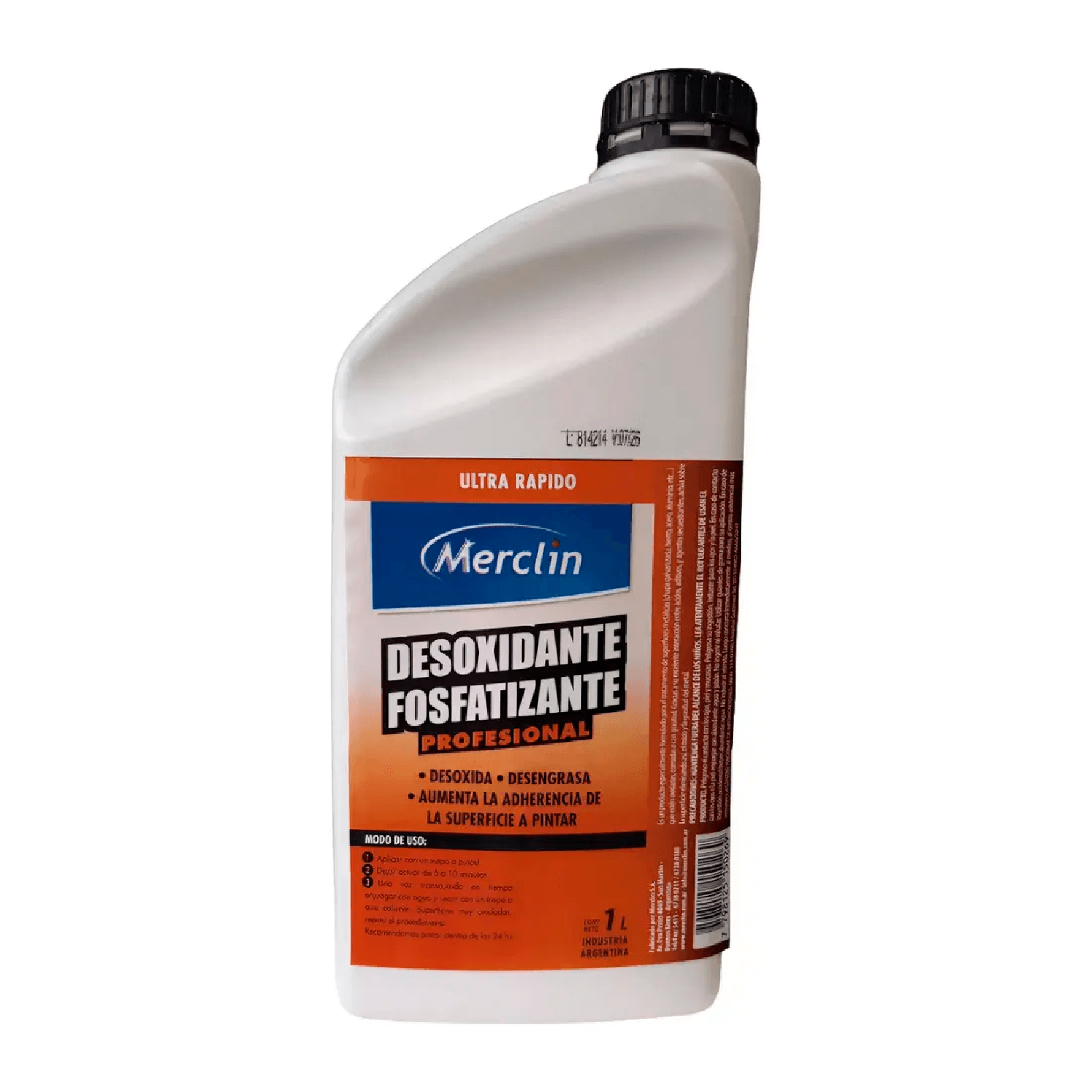 Desoxidante Fosfatizante Desengrasante Profes. X1 Lt Merclin