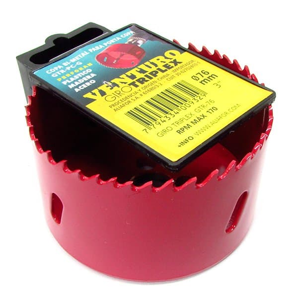 Sierra Copa Bimetal Ø 76mm Giro Triplex Venturo Aliafor Gtr