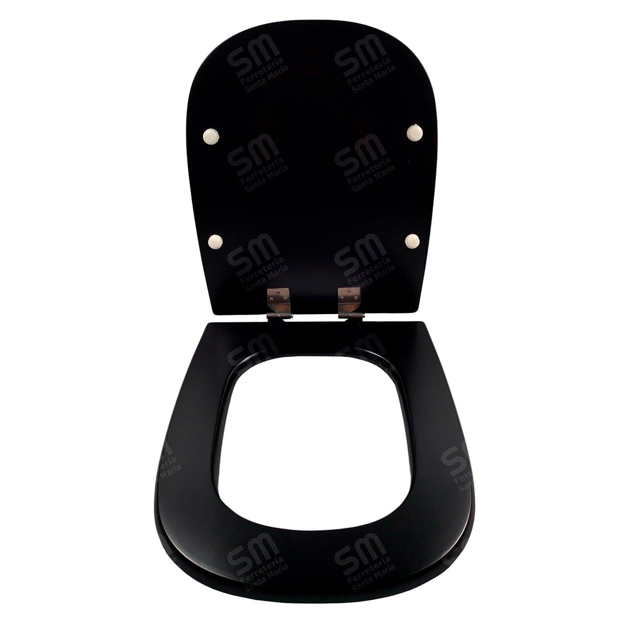 Asiento Fadas Negro Mate para Inodoro Bari