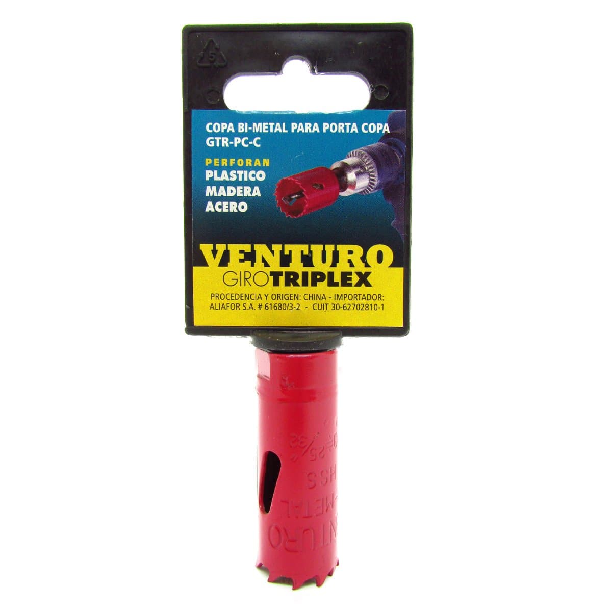 Sierra Copa Bimetal Ø 19mm Giro Triplex Venturo Aliafor Gtr