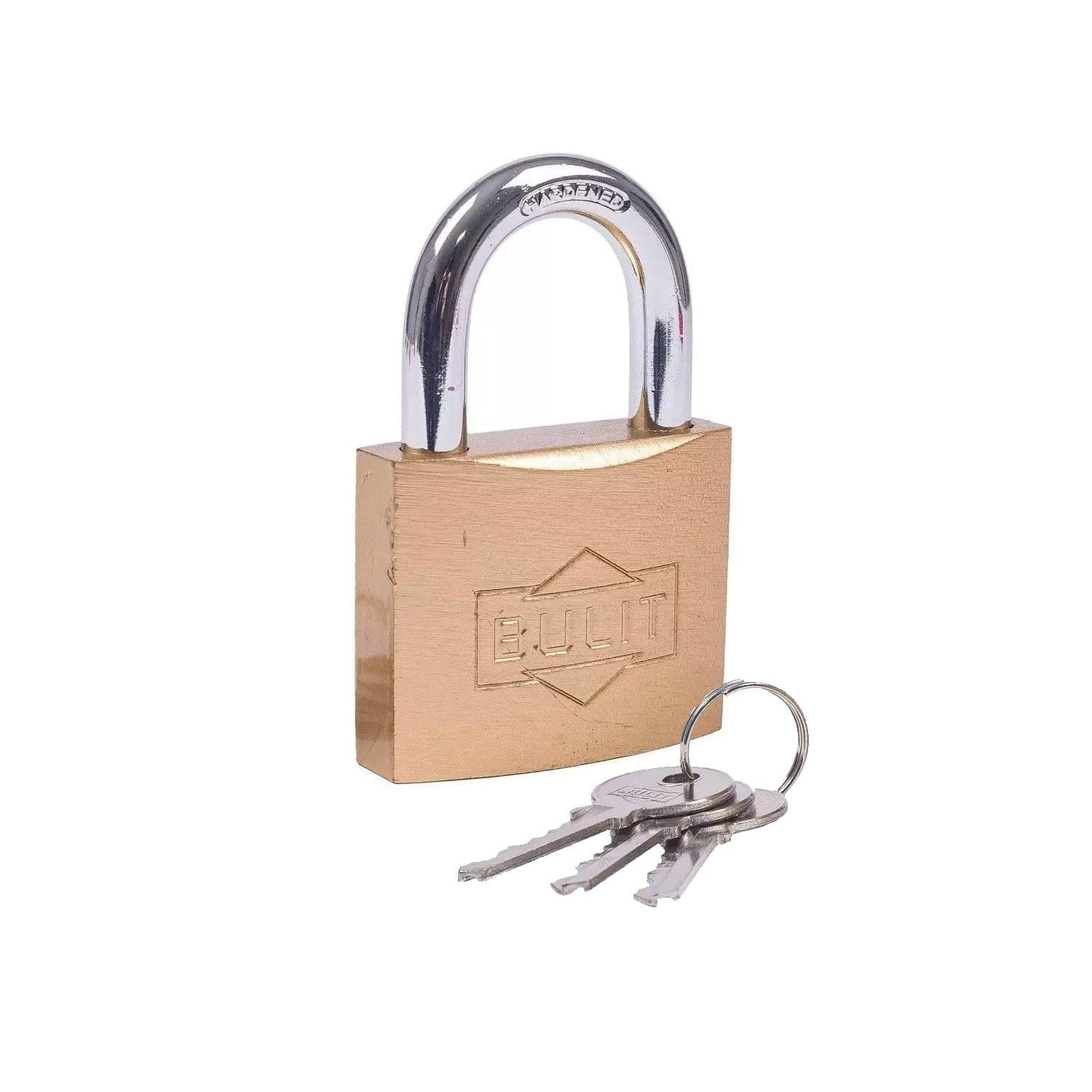 Candado Hierro Dorado Nro 40 C/ 3 Llaves Bulit