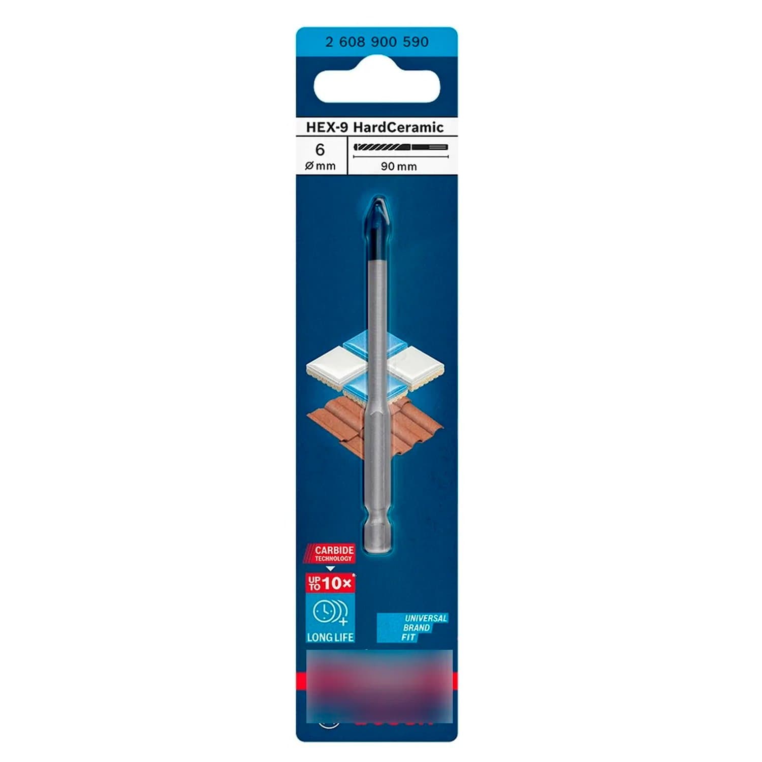 Mecha P/ Porcelanato 6mm Bosch Expert Hex-9 Hard Ceramic