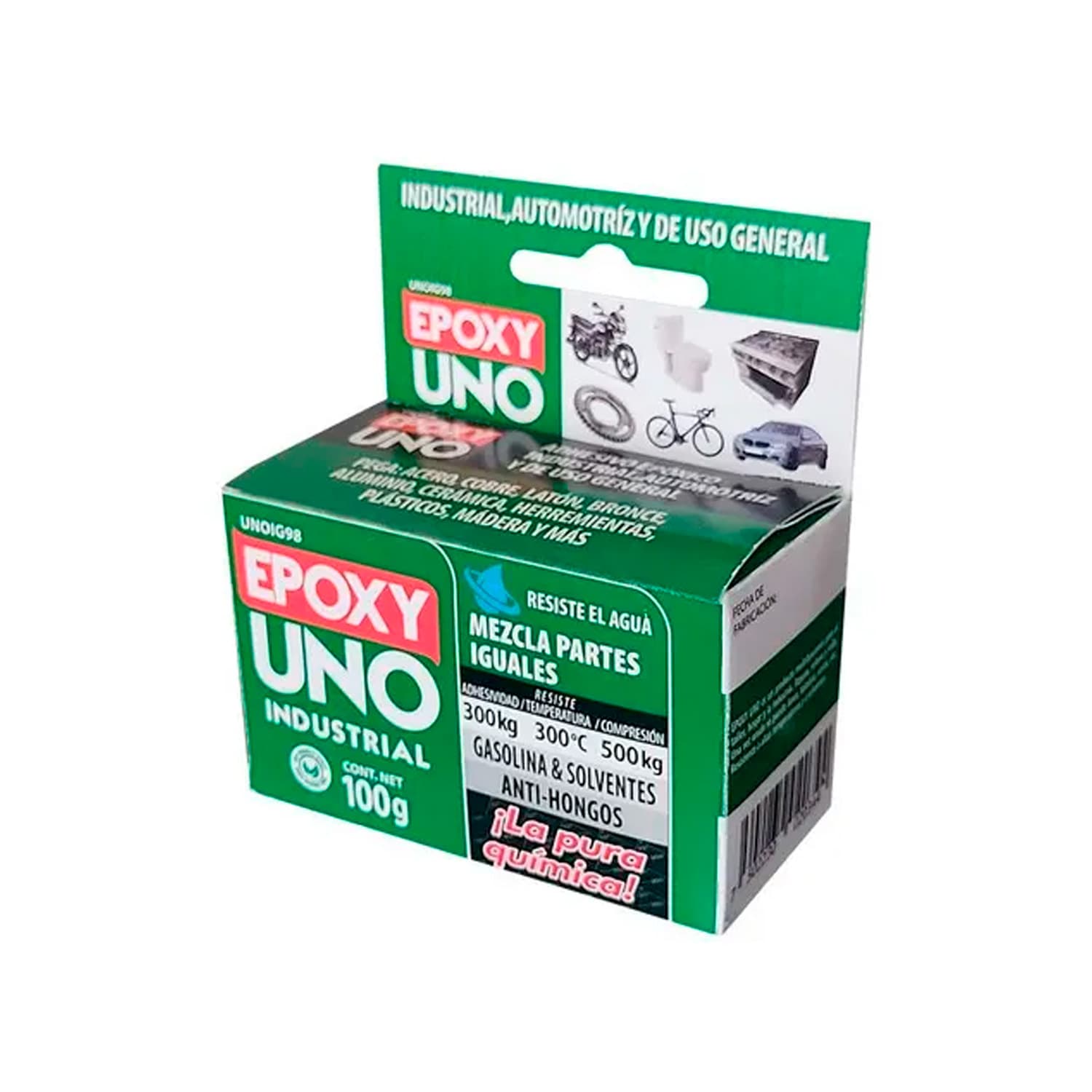 Adhesivo Fusión Epoxy Uno Industrial 2 Componentes 100gr