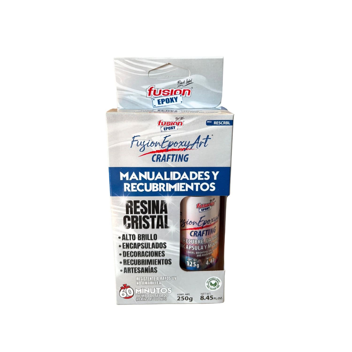Fusion Epoxy Art Crafting Resina Cristal Decoración X 250 Gr