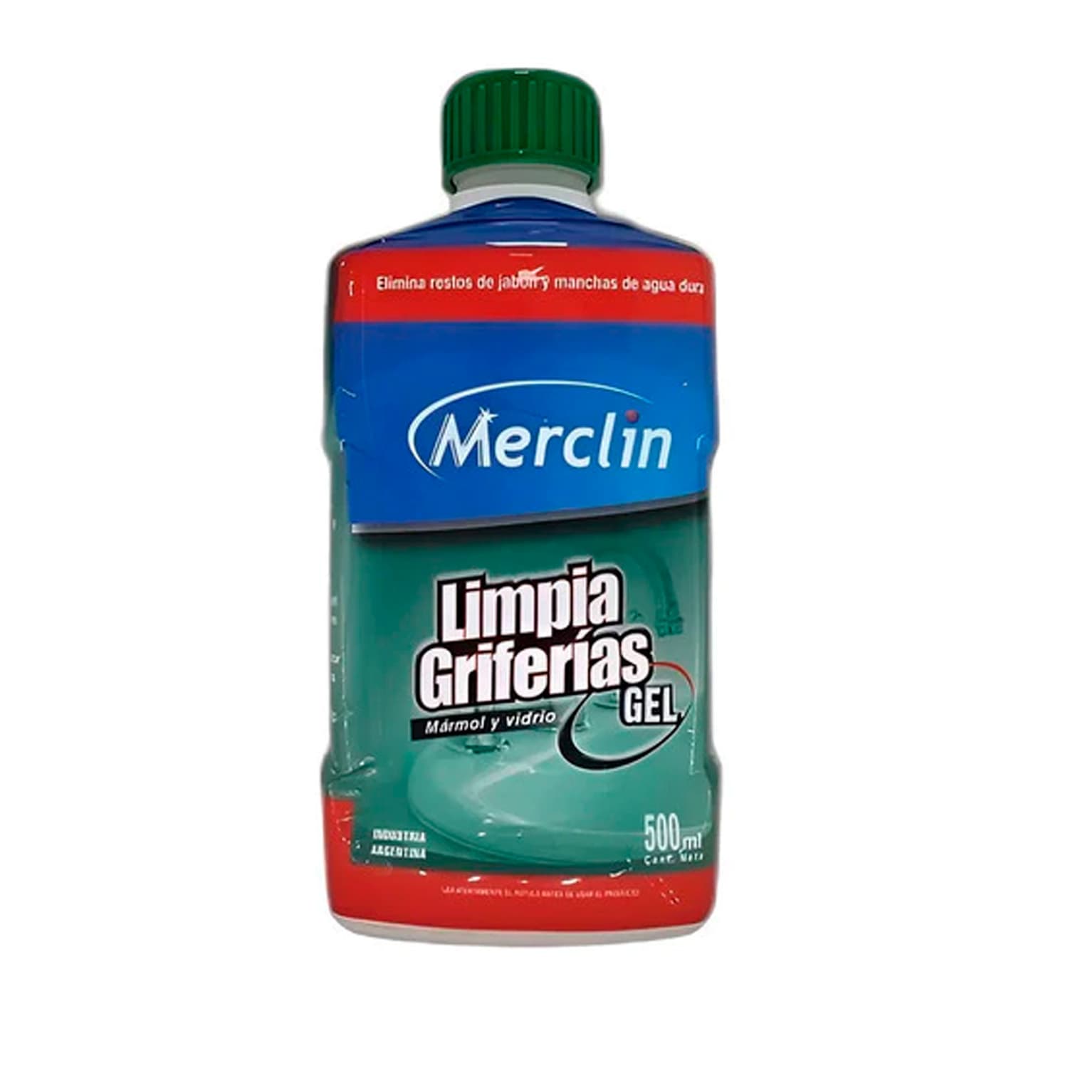 Limpia Griferías Mármol Y Vidrios En Gel Merclin × 500 Ml